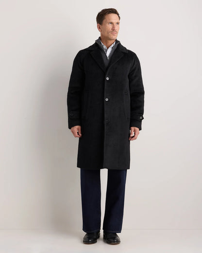 Alpaca-Wool Overcoat - S / Rustic Brown