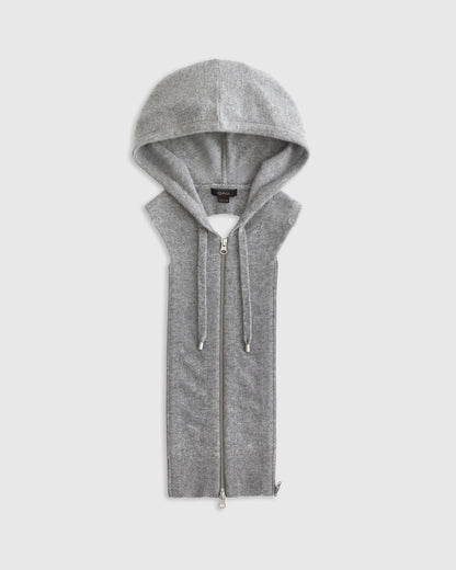 100% Mongolian Cashmere Hoodie Blazer Insert - XS/S/M / Black