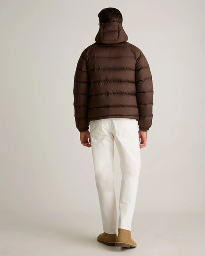 Responsible Down Puffer Jacket with Hood - S / Hot Fudge