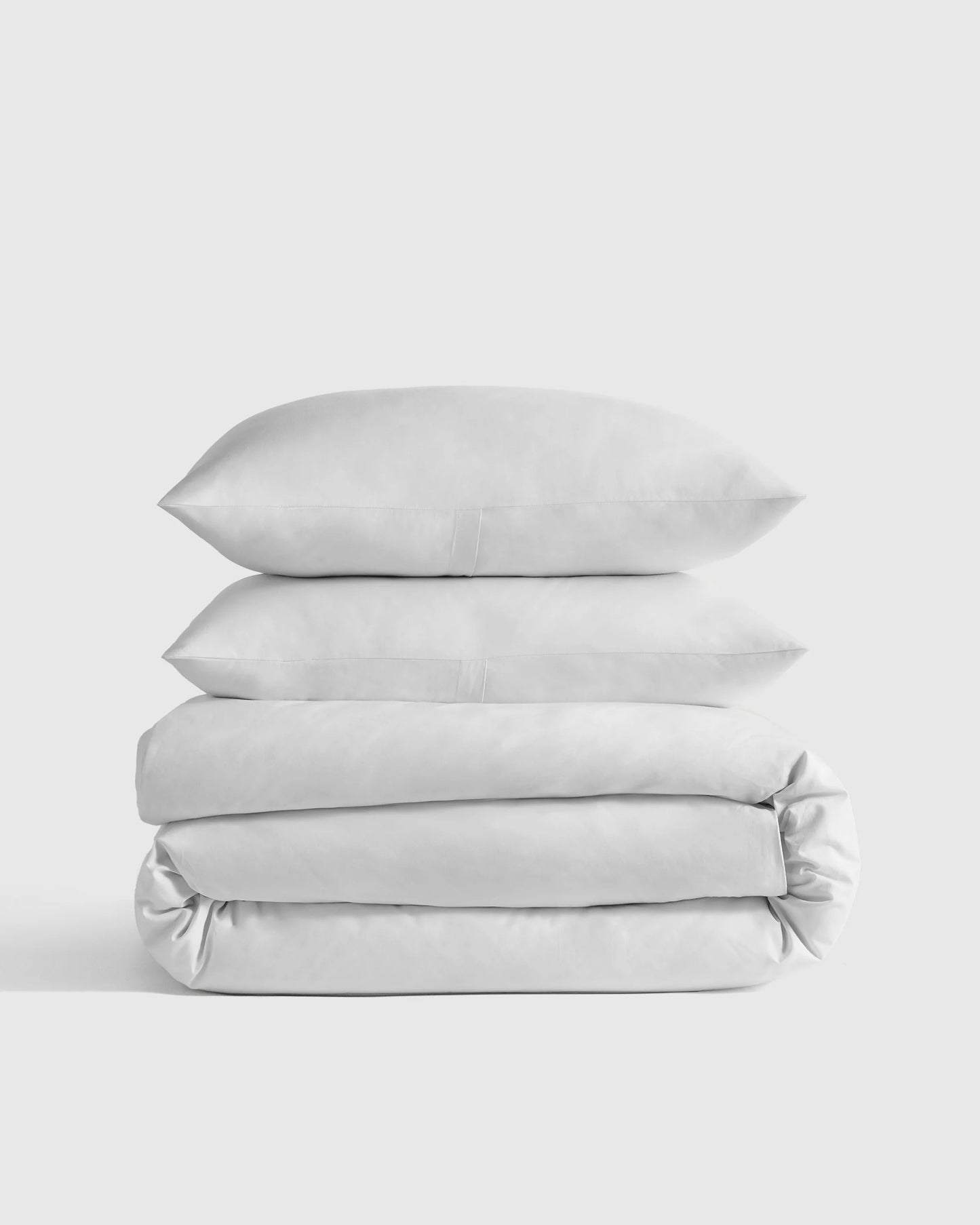 Organic Crisp Percale Duvet Cover Set - Twin / Espresso