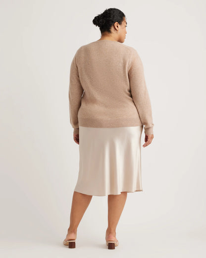 100% Washable Silk Skirt - 1X / Wine Tasting Red