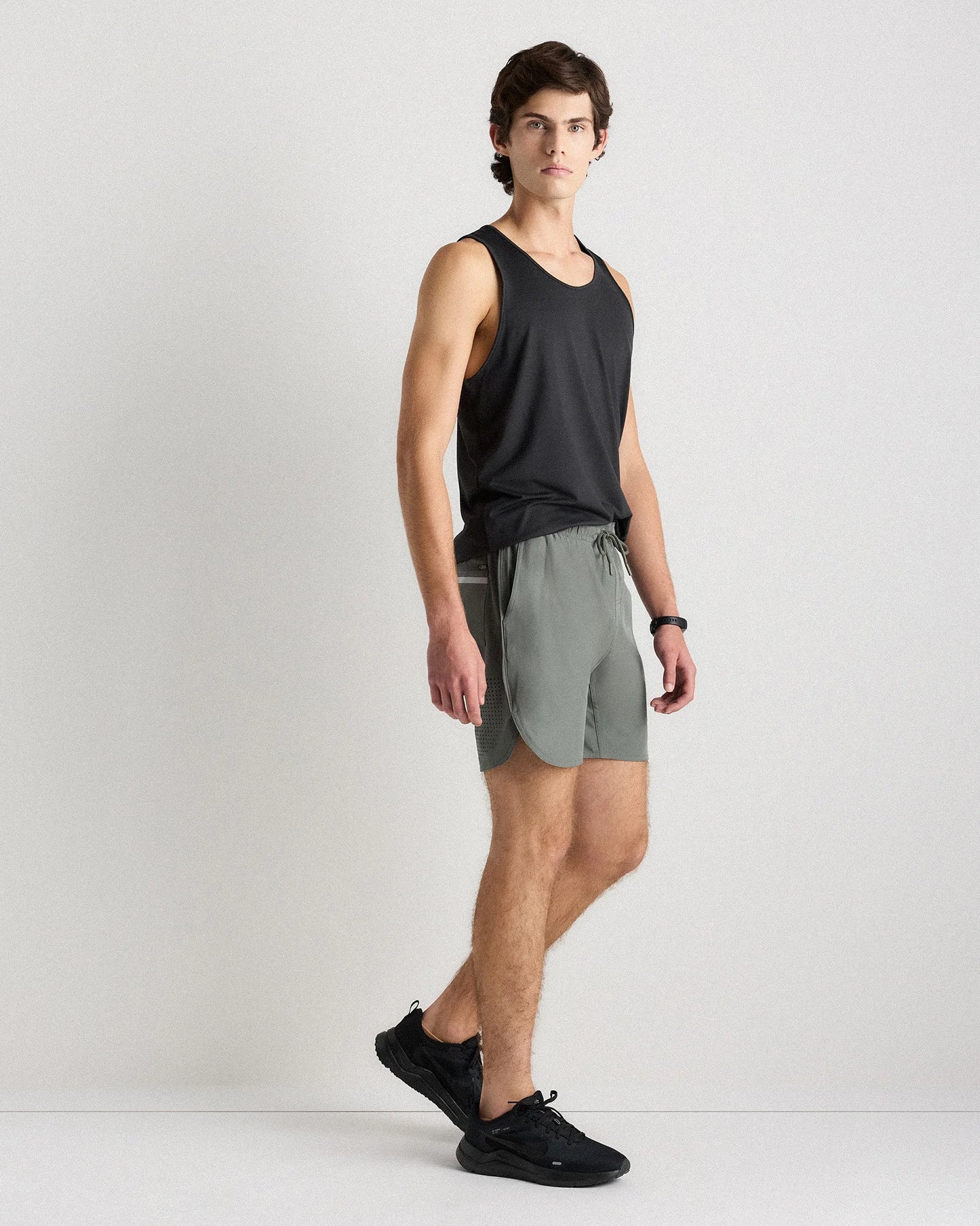Sweat Tech Training Lined Shorts - 7" - S / Black