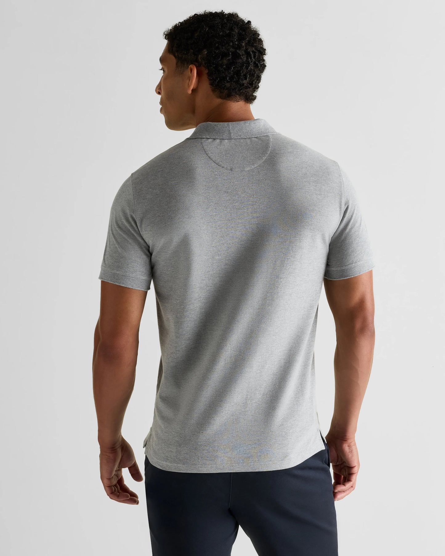 Organic Cotton Pique Polo - XS / Heather Grey