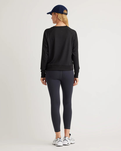 Flowknit Pullover Crew - XS / Heather Deep Navy