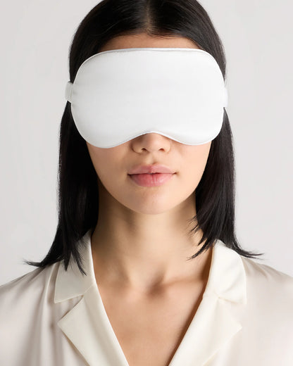 Mulberry Silk Beauty Sleep Mask - One Size / Soft Pink