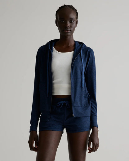 Flowknit Full-Zip Hoodie - XS / Heather Deep Navy