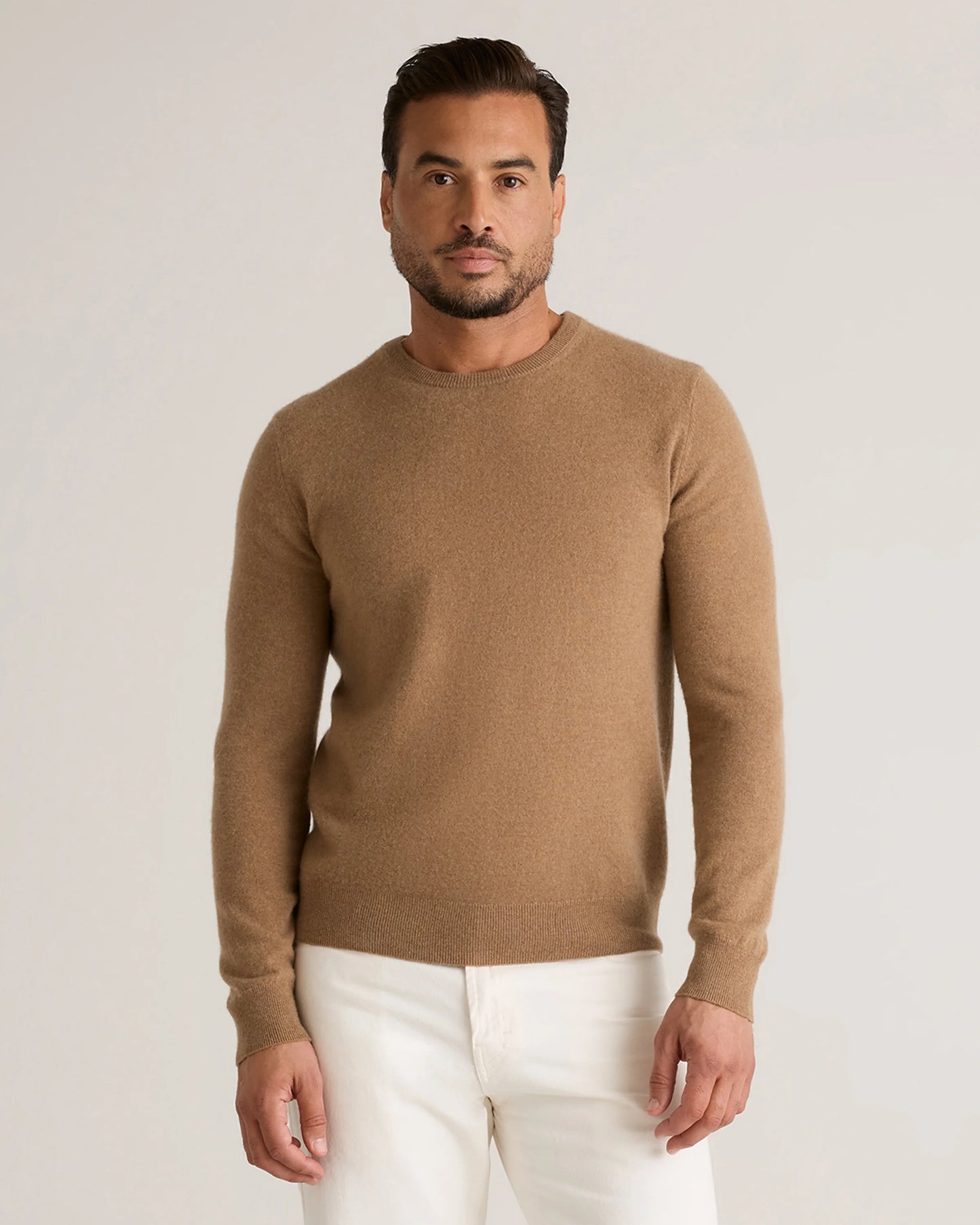 Mongolian Cashmere Crewneck Sweater - XS / Black