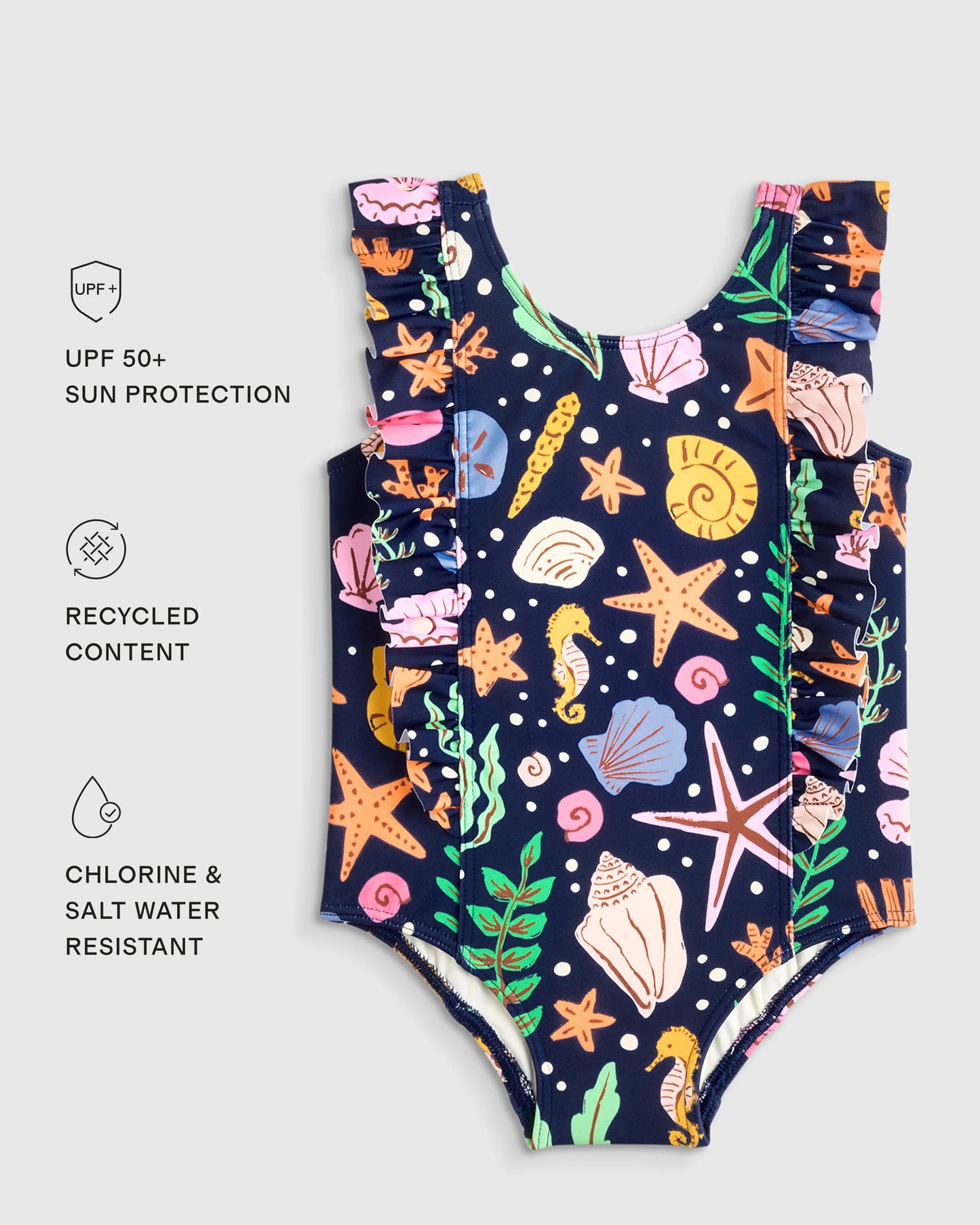 Ruffle One Piece Swimsuit - 6 / Soft Ditsy Floral