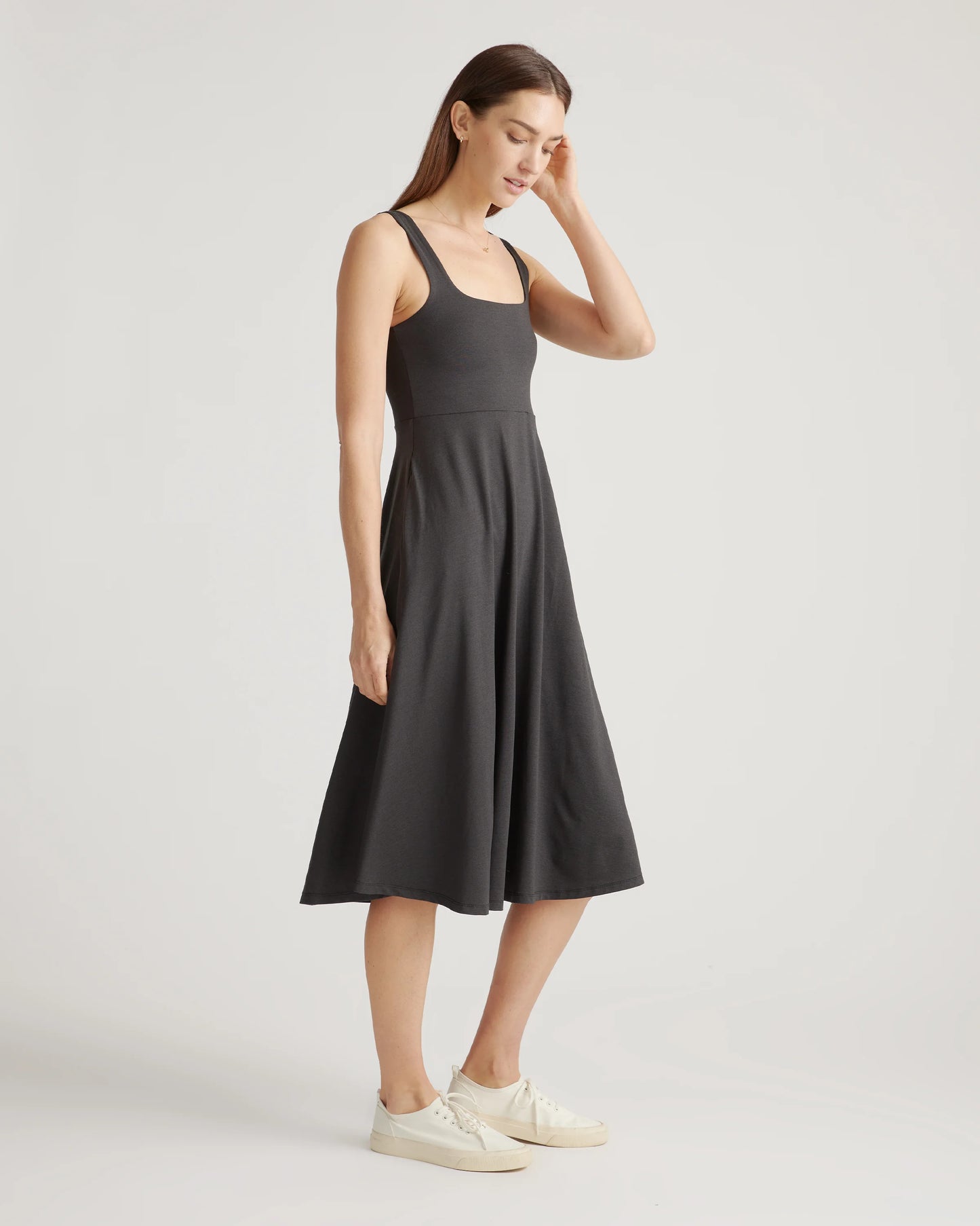 Flowknit Breeze Fit & Flare Dress - XS / Heather Green