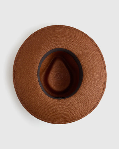 Toquilla Straw Wide Brim Panama Hat - S / Natural