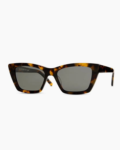 Lagos Polarized Acetate Sunglasses - One Size / Black with Grey lens