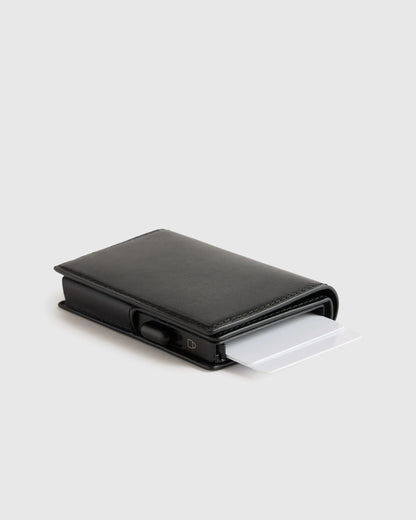 Italian Leather RFID Card Holder - One Size / Hickory