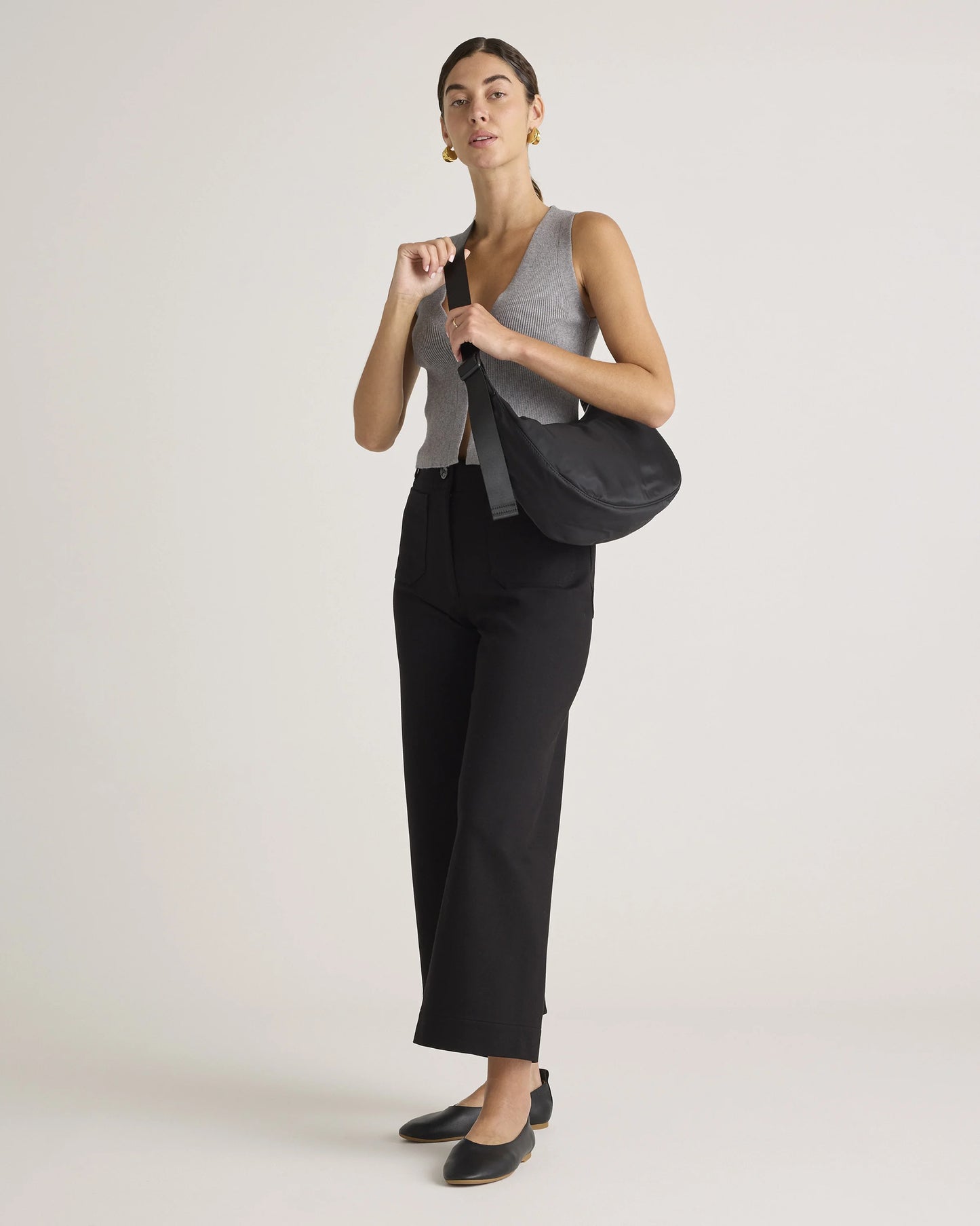 Revive Nylon Crescent Shoulder Bag - One Size / Olive