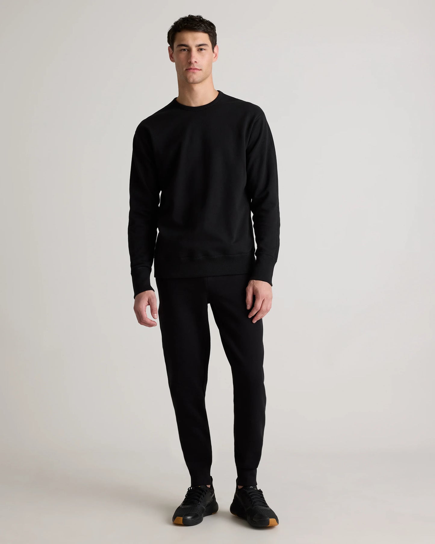 Organic Midweight French Terry Crewneck - S / Deep Navy