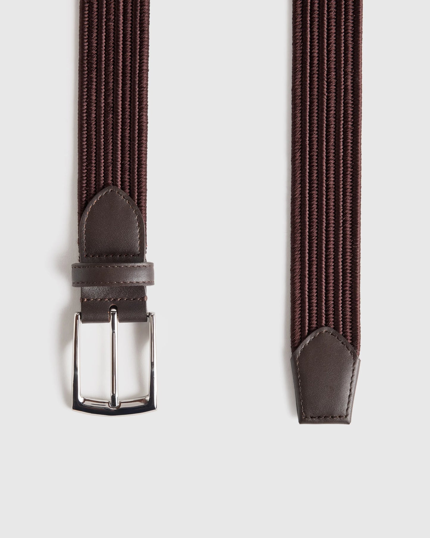 James Woven Stretch Belt - 30 / Black