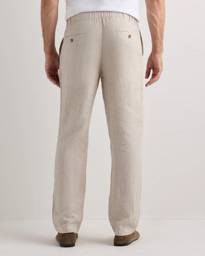 100% European Linen Pants - S / Bayberry Olive