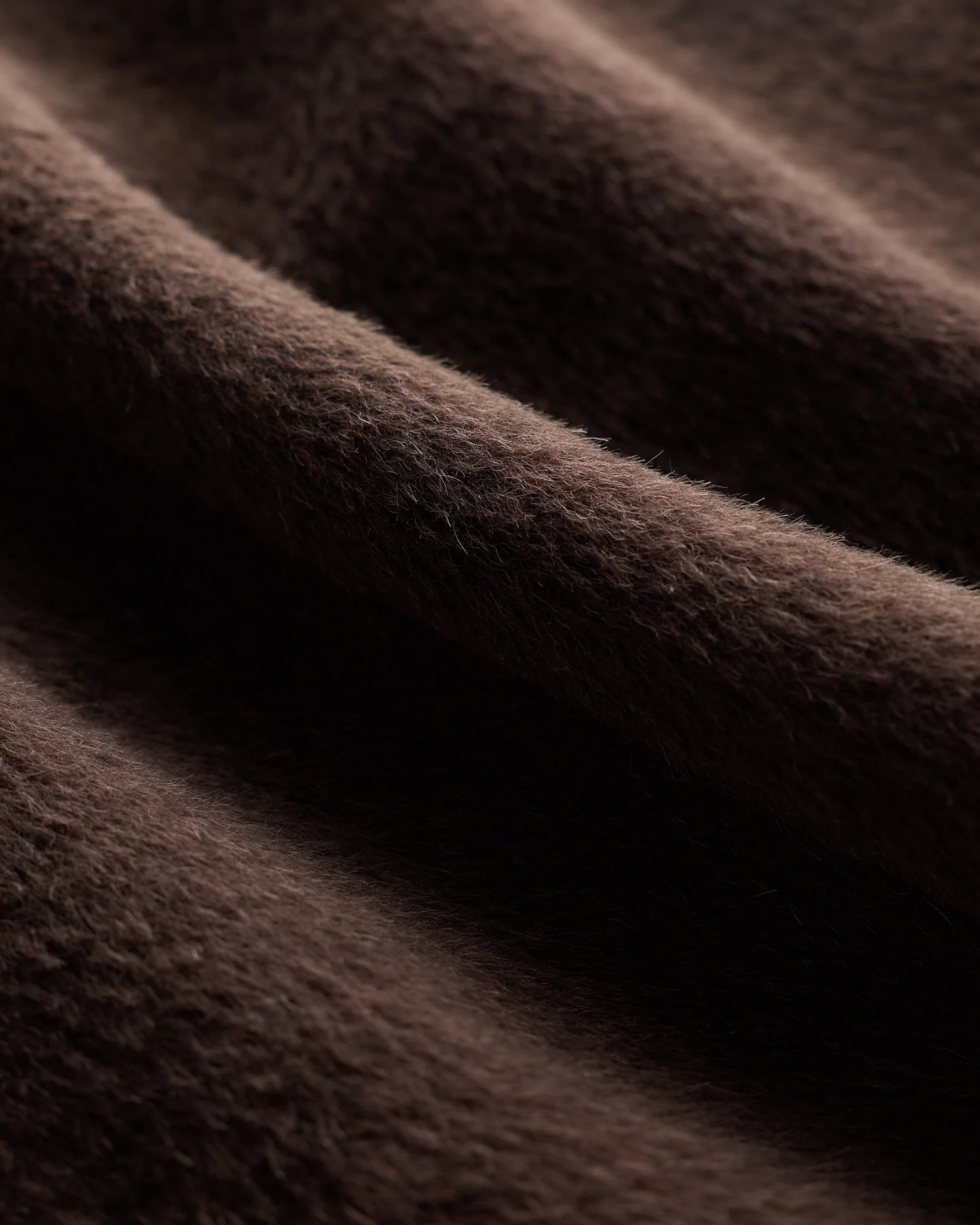 Alpaca-Wool Stand Collar Coat - XS / Rustic Brown