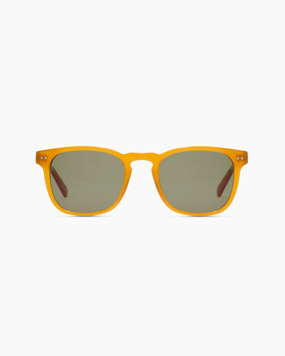 Boston Polarized Acetate Sunglasses - One Size / Honey with Green lens