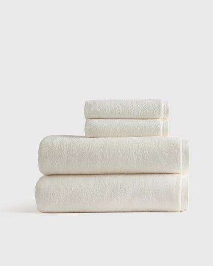 Plush Organic Turkish Cotton Bath Sheet Bundle (4 pieces) - One Size / White