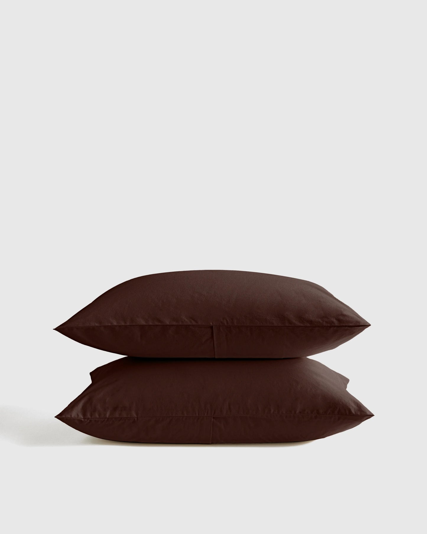 Organic Brushed Cotton Sham Set - Standard / Toffee