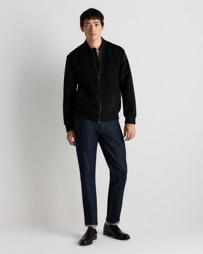 Calfskin Leather Plain Toe Oxford - 7 / Black