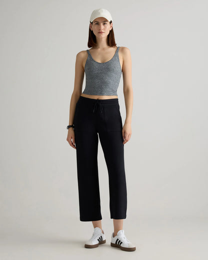 CloudComfort High-Rise Cropped Sweatpants - XS / Pebble Beige