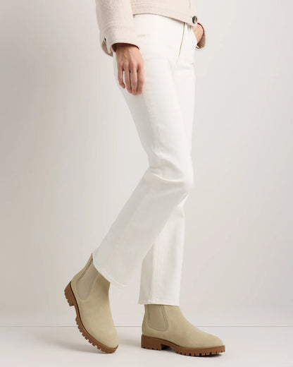 Italian Suede Lug Sole Chelsea Boot - 5 / Almond Suede