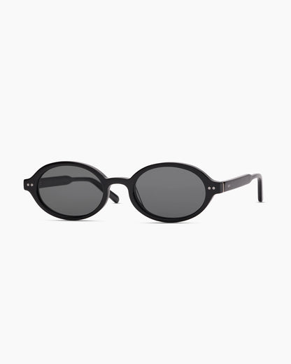 Mallorca Polarized Acetate Sunglasses - One Size / Black with Grey lens