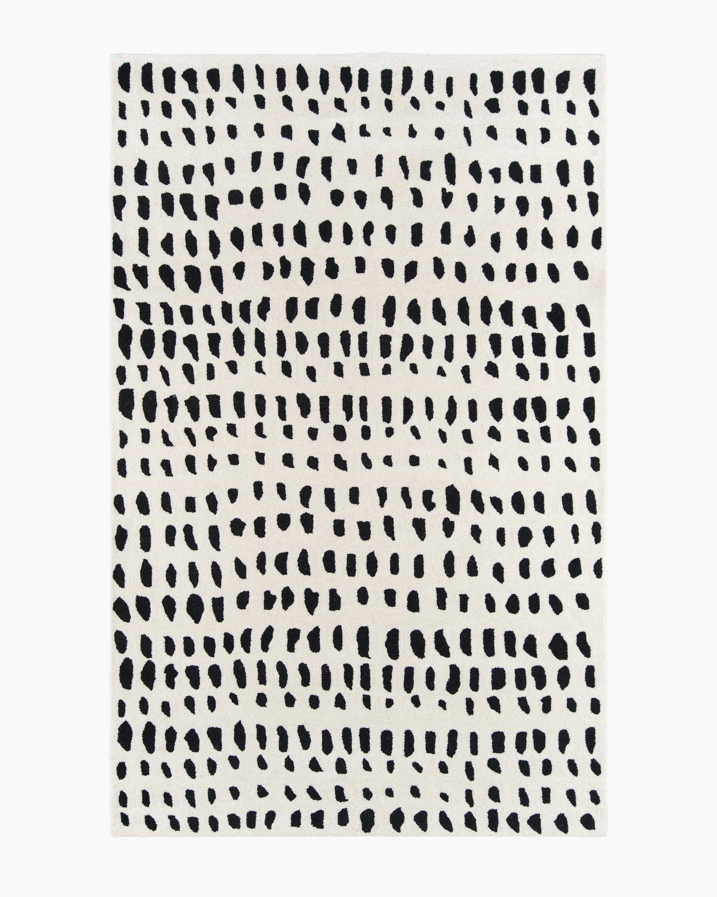 Painterly Dots Hand-Tufted Wool Rug - 3'6" x 5'6" / Navy