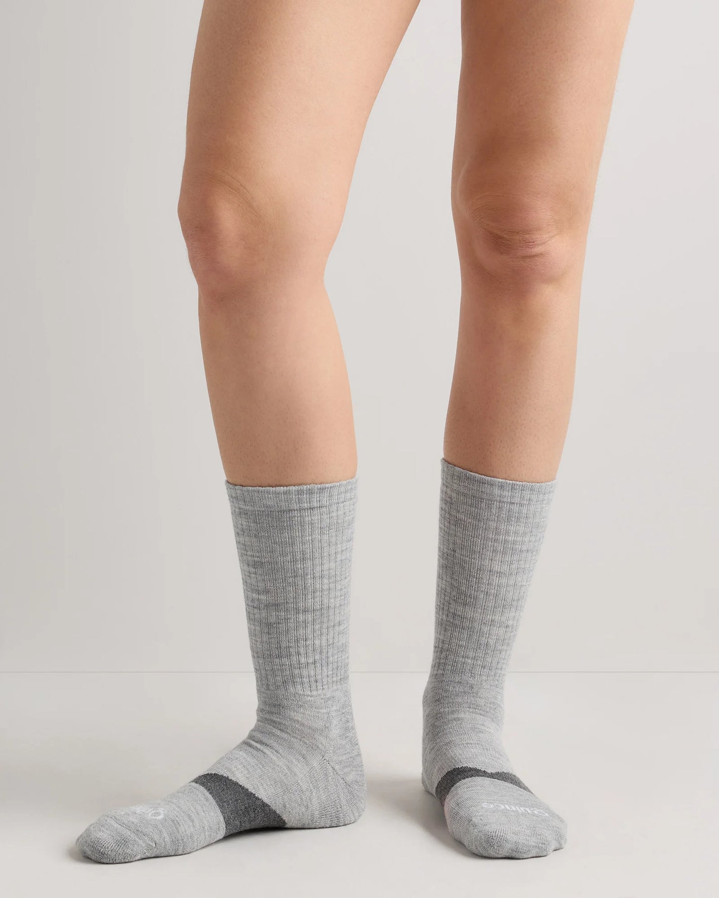 Alpaca Crew Socks (3-Pack) - S / Heather Grey