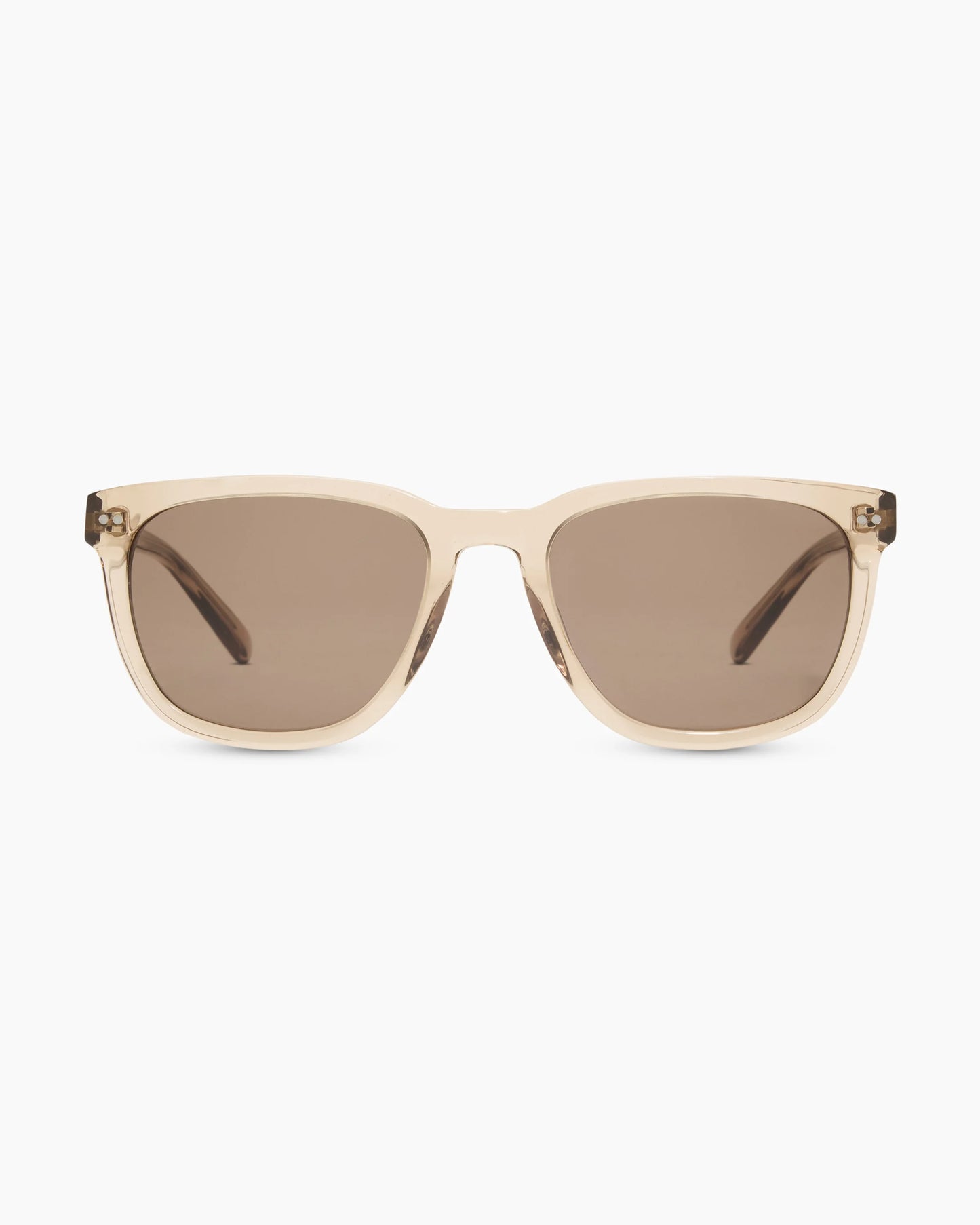 Athens Polarized Acetate Sunglasses - One Size / Clear Brown with Brown lens
