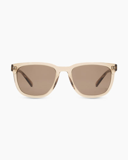 Athens Polarized Acetate Sunglasses - One Size / Clear Brown with Brown lens