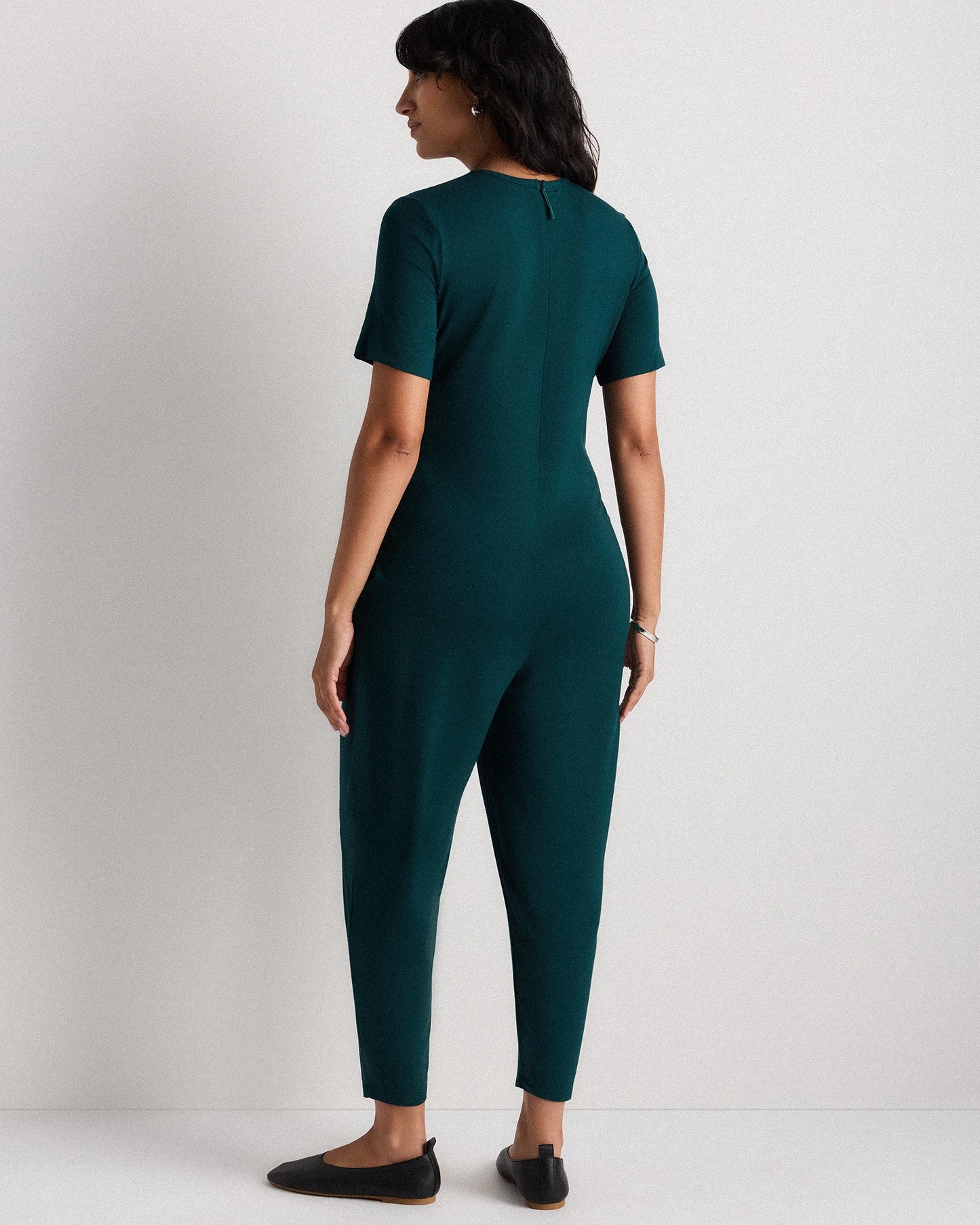 Bamboo Jersey Maternity Everyday Jumpsuit - XS / Deep Navy