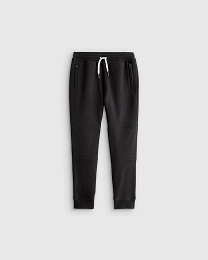 Organic Cotton French Terry Reinforced Knee Slim Jogger - 6 / Navy