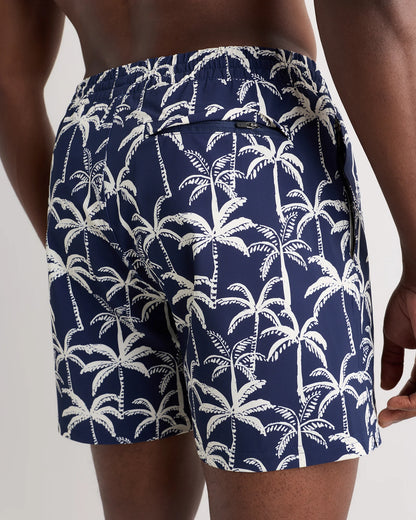 Italian Swim Trunks - 5.5" - XS / Navy Diamond Geo