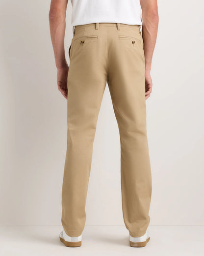 Organic Cotton Stretch Chino Pants - Straight - 30X30 / Stone
