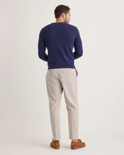 Mongolian Spring Cashmere Crewneck Sweater - S / Navy