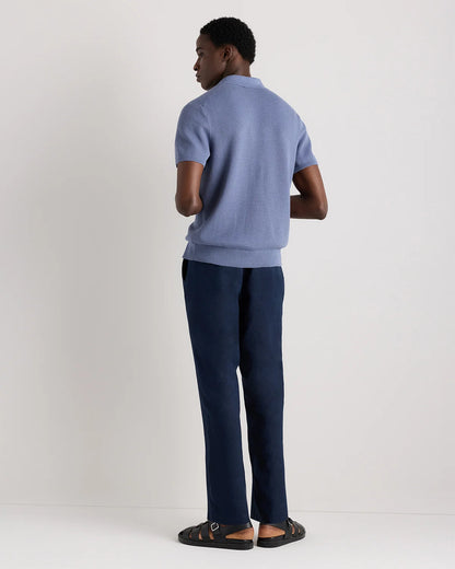 100% European Linen Trousers - 30X30 / Chambray Blue