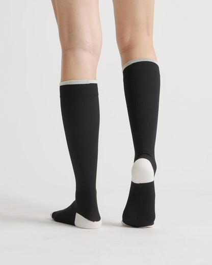 Recycled Maternity Compression Socks 3-Pack - L / White/Black/Grey