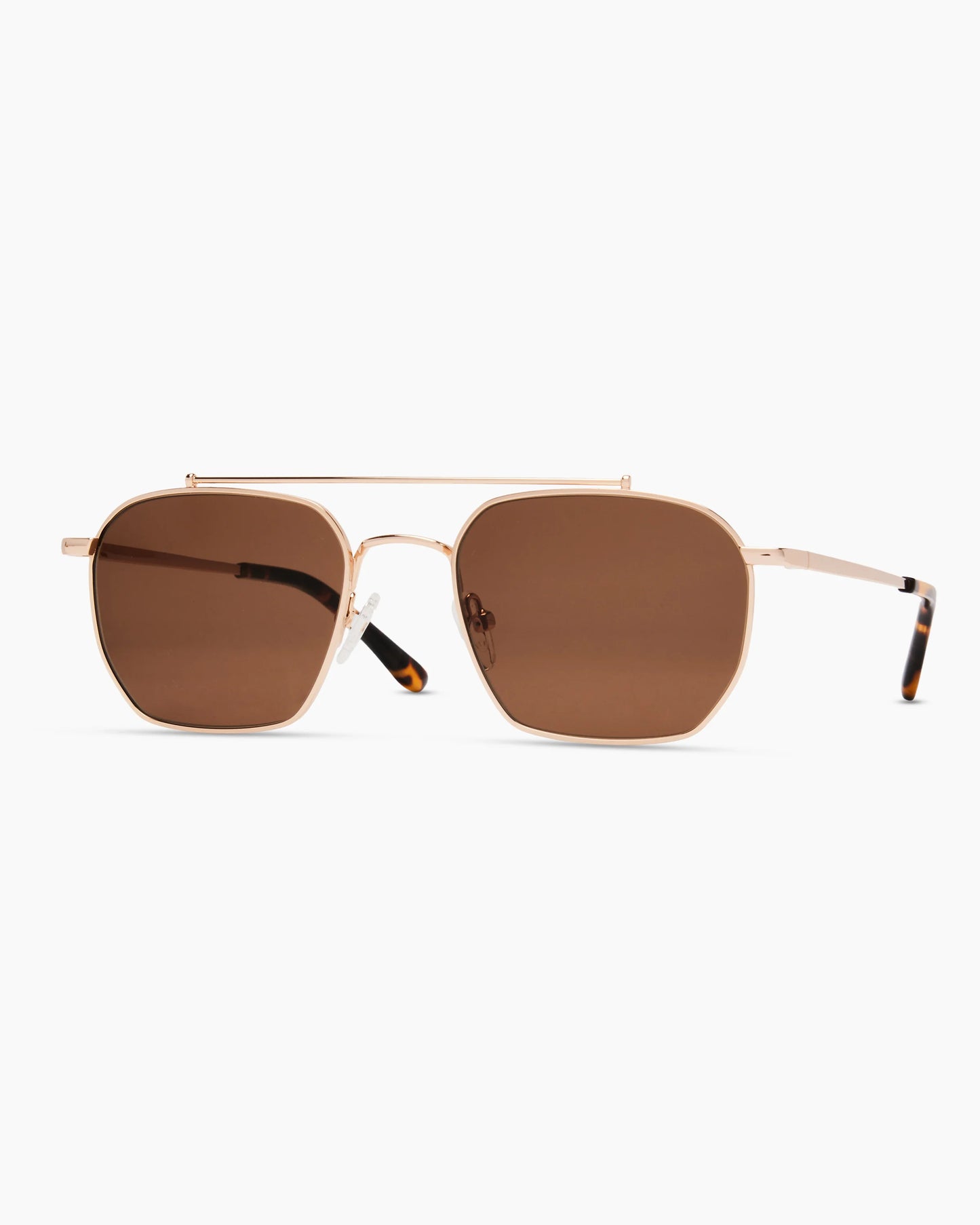 Baja Polarized Stainless Steel Sunglasses - One Size / Silver with Green lens
