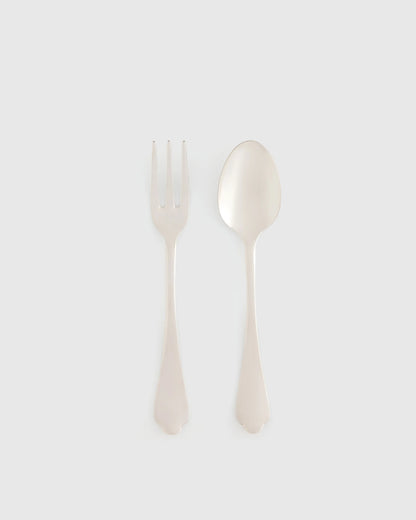 Dolce Vita 2-Pc Serving Utensil Set by Mepra - One Size / Polished Stainless Steel