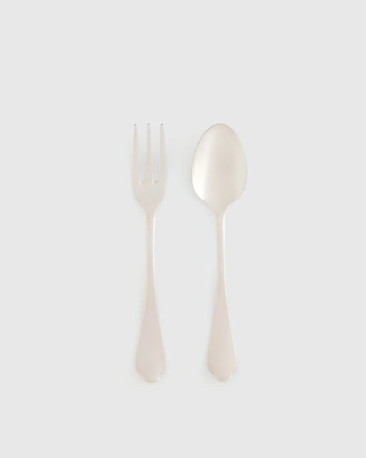 Dolce Vita 2-Pc Serving Utensil Set by Mepra - One Size / Polished Stainless Steel
