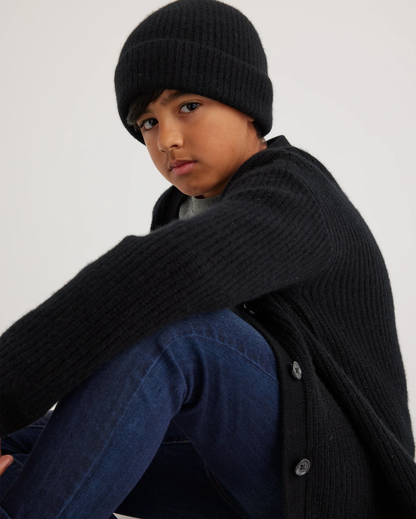 Washable Cashmere Oversized Fisherman Cardigan - 10 / Oatmeal