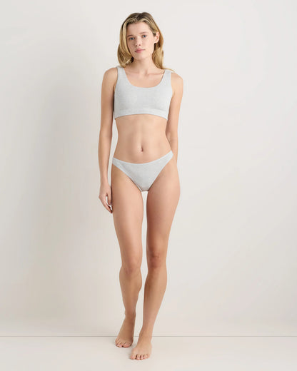 Organic Cotton Thong (6-pack) - XS / Mink