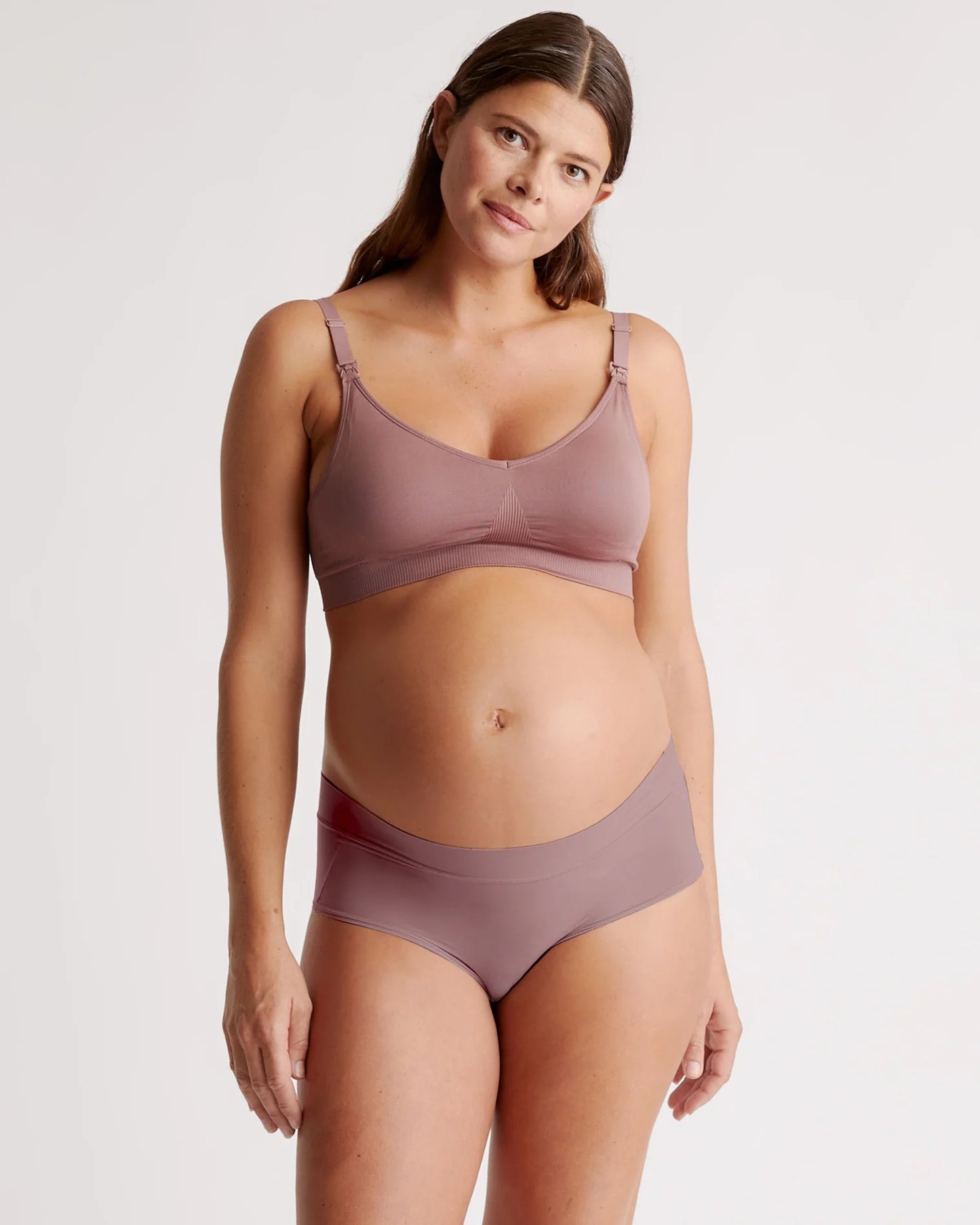Seamless Nursing Bra - XS / Peach Pink