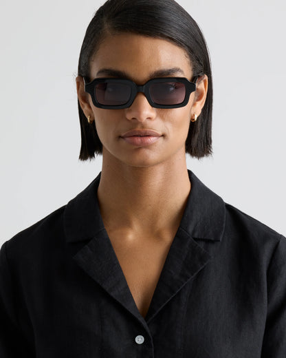 Fiji Polarized Acetate Sunglasses - Standard / Clear Spice with Deep Rose lens