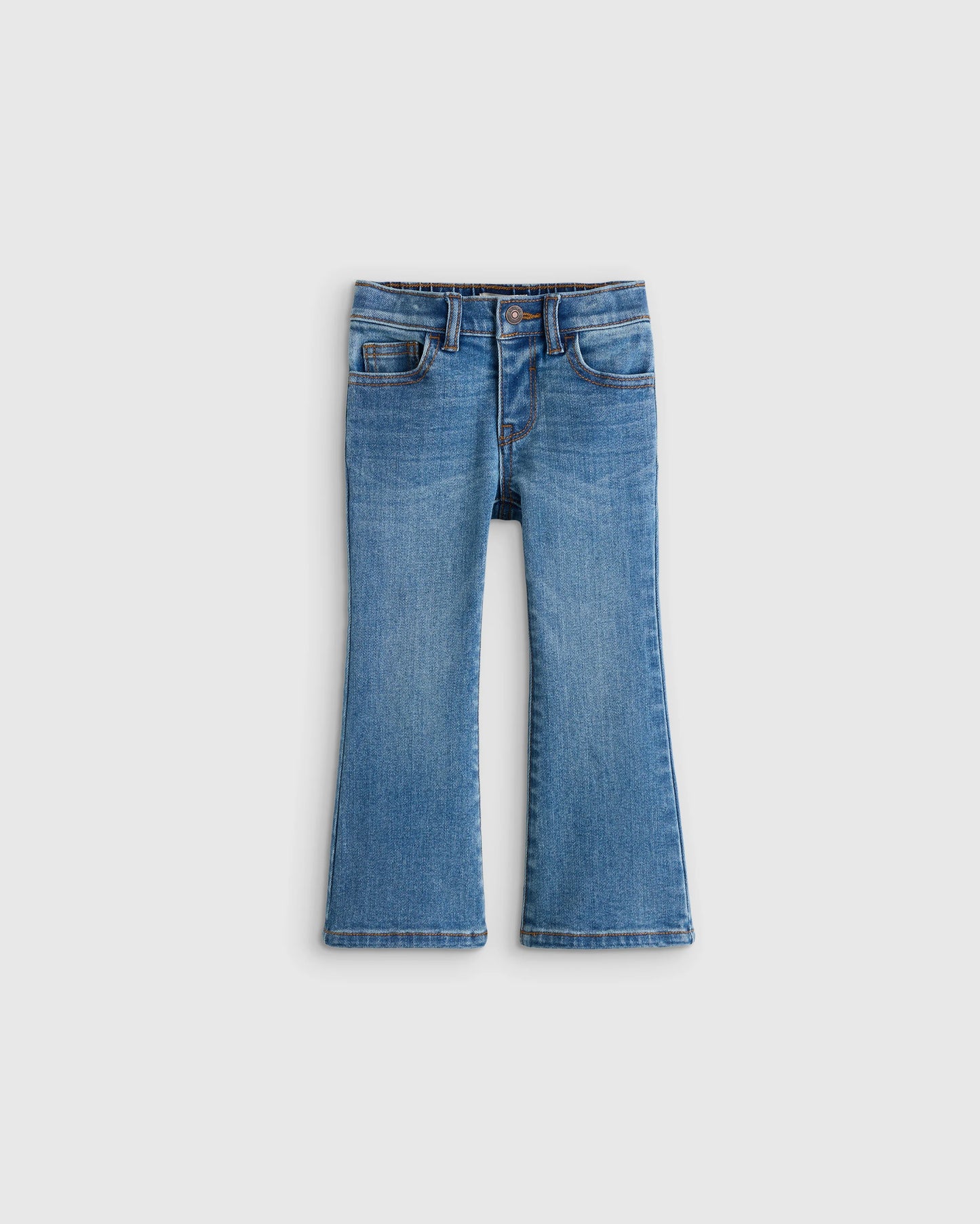 Girls Stretch Flare Jeans - 2T / Medium Wash