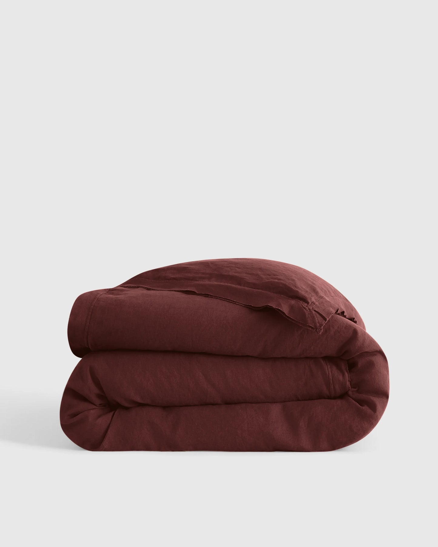 European Linen Double Flange Duvet Cover - Twin / Pine