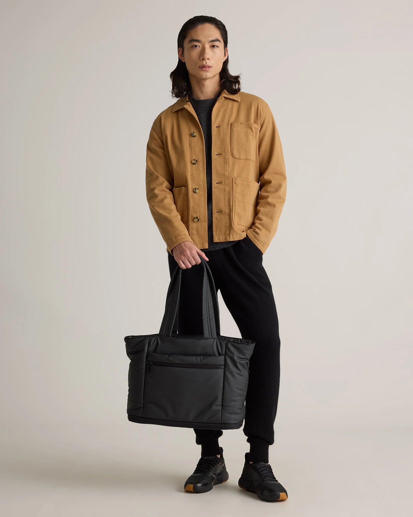 Mongolian Cashmere Jogger - S / Heather Truffle Brown