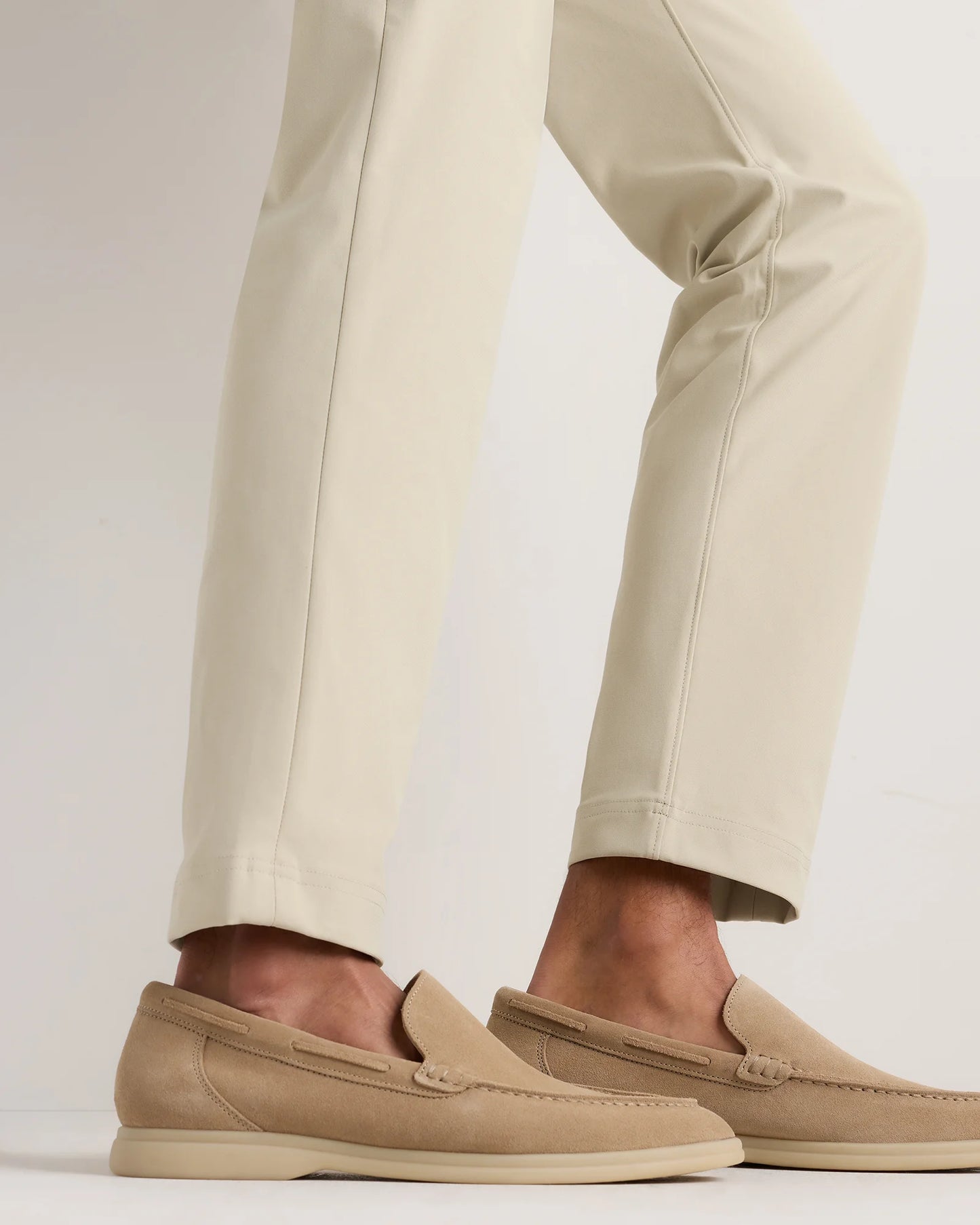 Soft Suede Mariner Loafer - 7 / Smoke